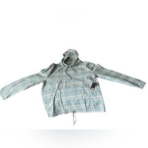 Lost Blue Plaid Hooded Jacket